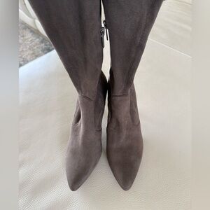 Vince Camuto Ashlina Pointed-Toe Suede Knee-High Boots - Brown
